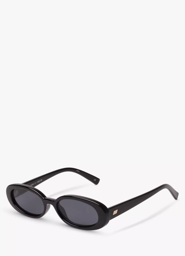 black oval sunglasses