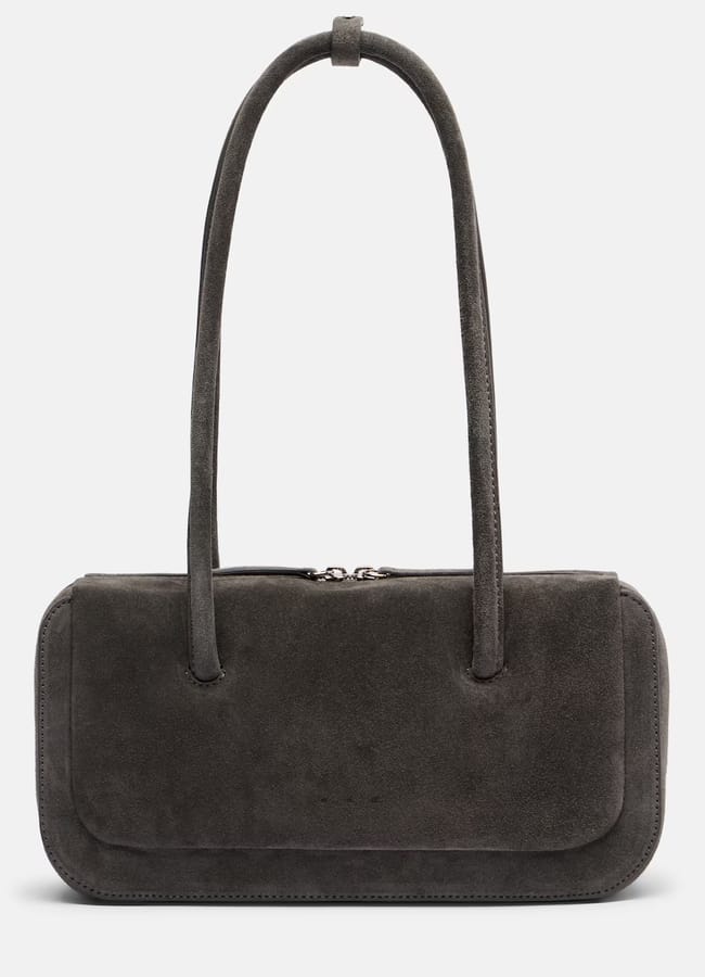 Aesther Ekme Lagune Bowling Mini suede shoulder bag