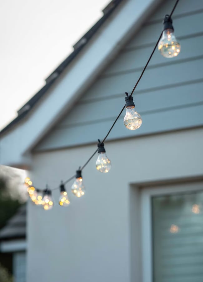 OB Solar Outdoor 20 LED Festoon Lights