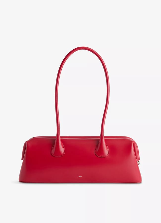 red wide bag