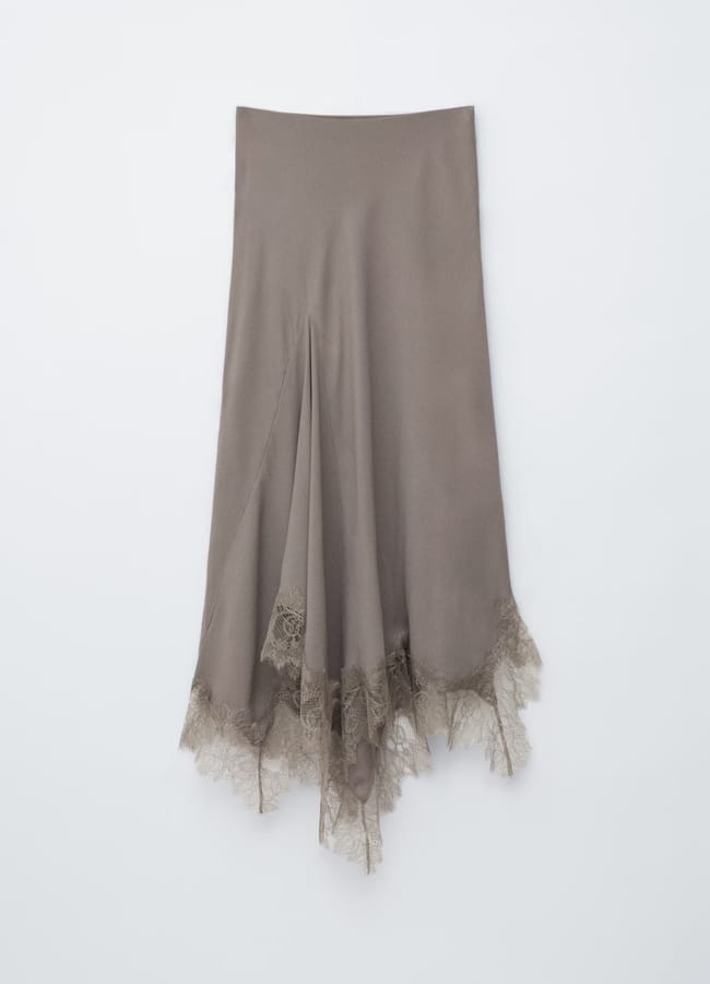 lace trim skirt