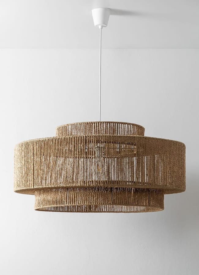 Sklum Kena outdoor woven paper ceiling lamp