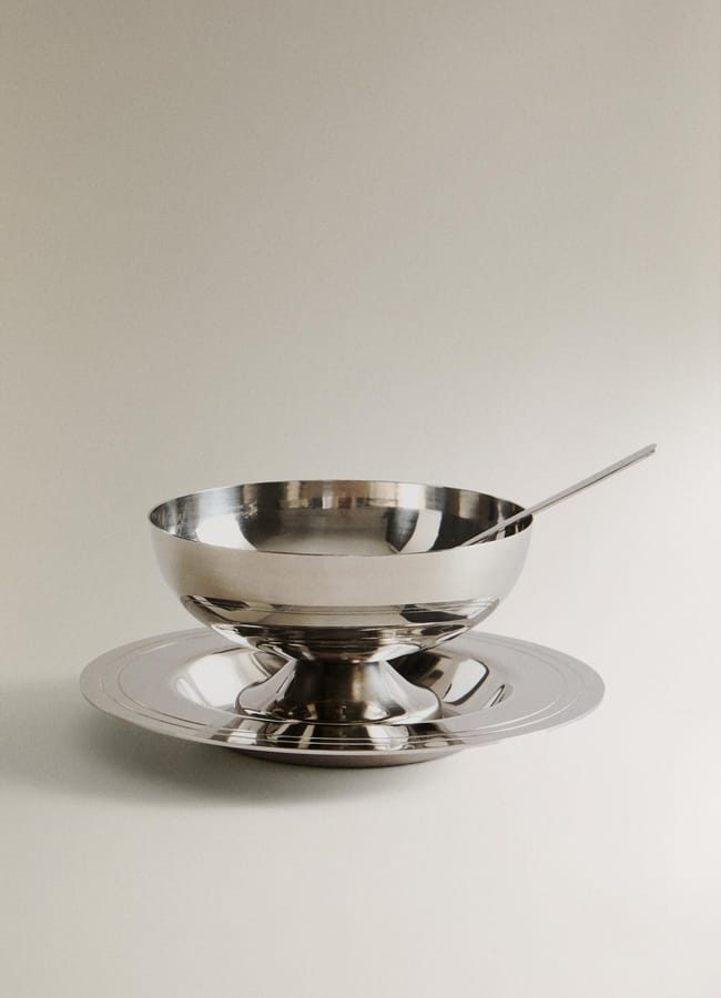 Zara SHINY METAL ICE-CREAM CUP SET