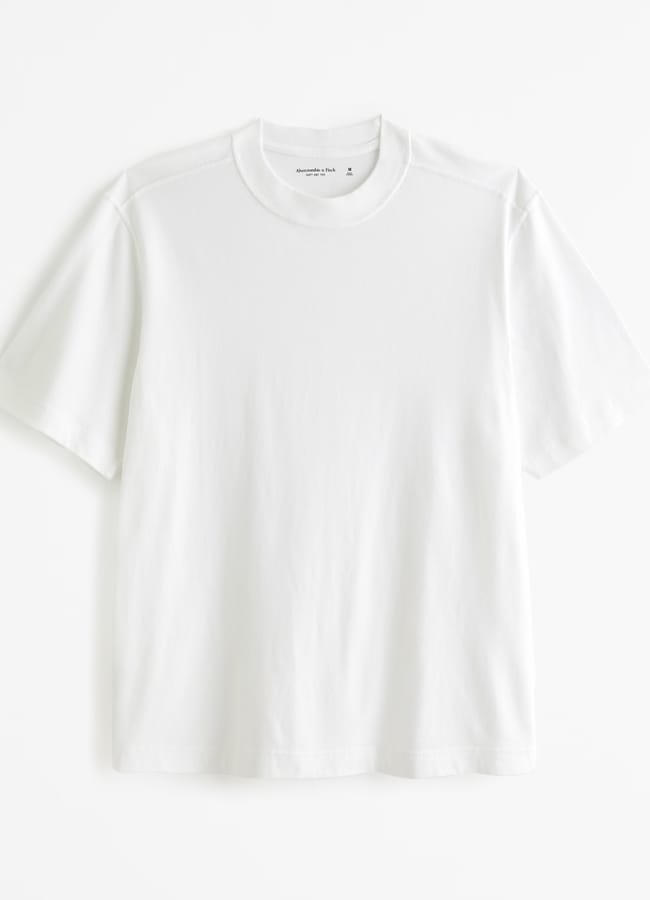 white Abercrombie Vintage-Inspired Tee