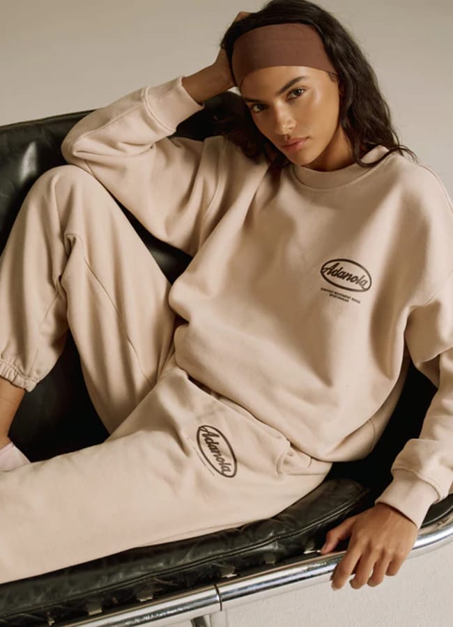 Adanola Signature Oversized Sweatshirt - Almond
