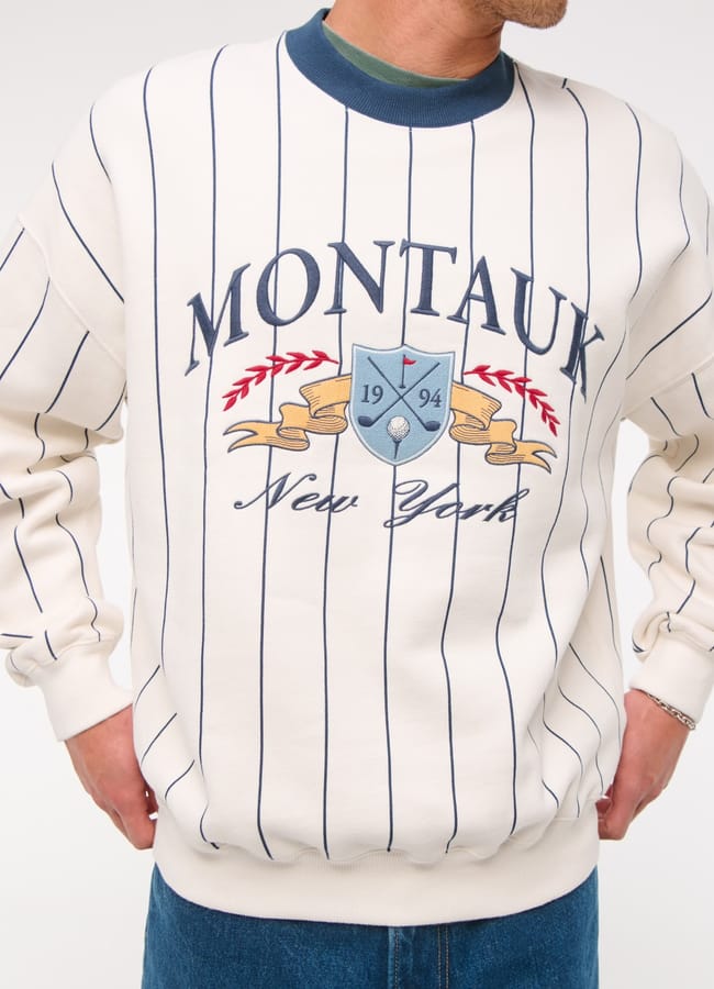 close up of male model wearing golf top