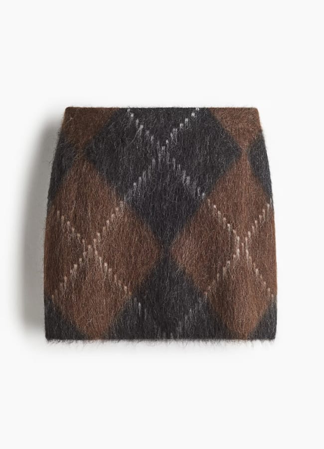 H&m Mohair-blend mini skirt