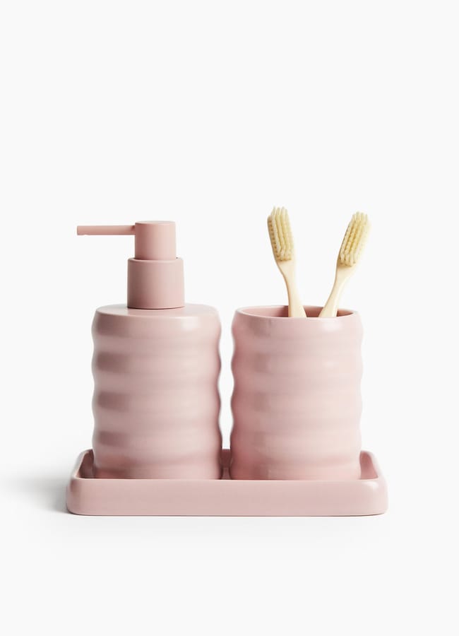 pink bathroom set