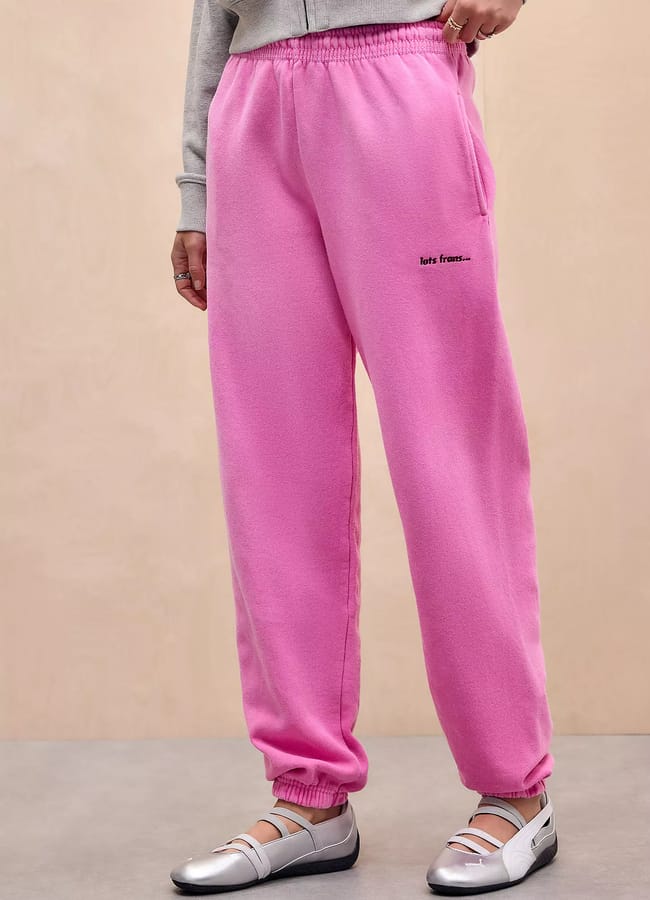 pink joggers