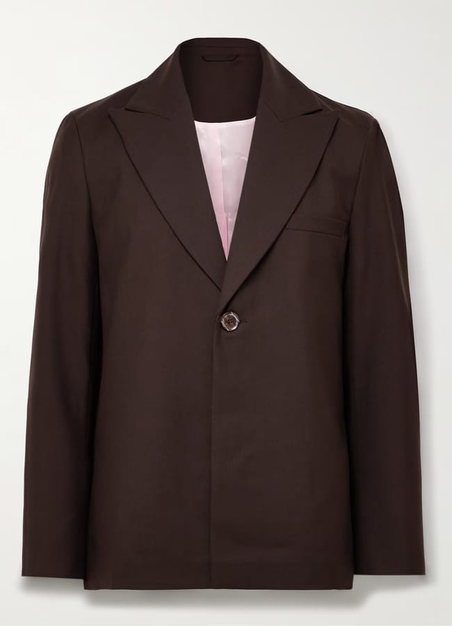 brown blazer
