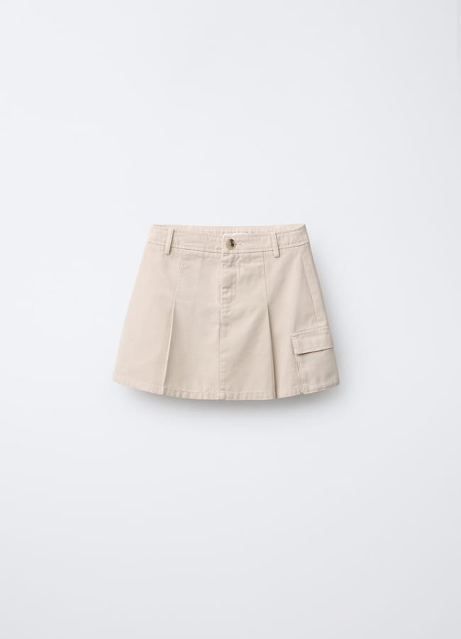 PLEATED POCKET SKIRT