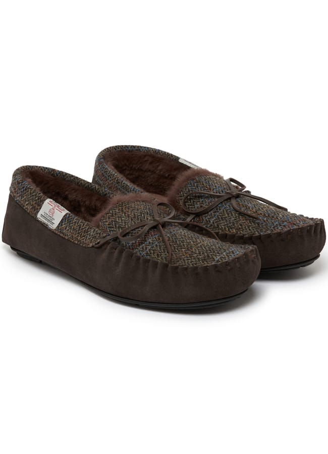 Tweed Slippers