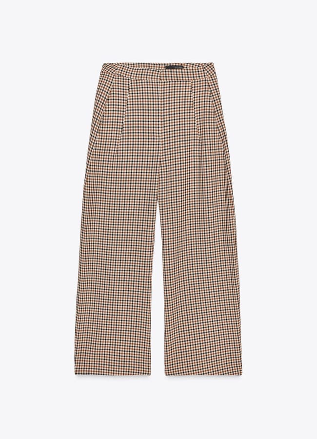 brown check trousers