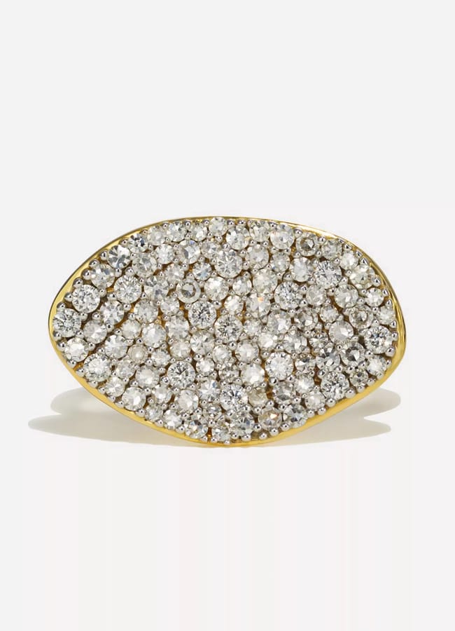 diamond cluster ring