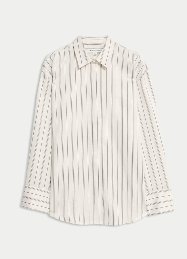 Autograph Pure Cotton Striped Shirt