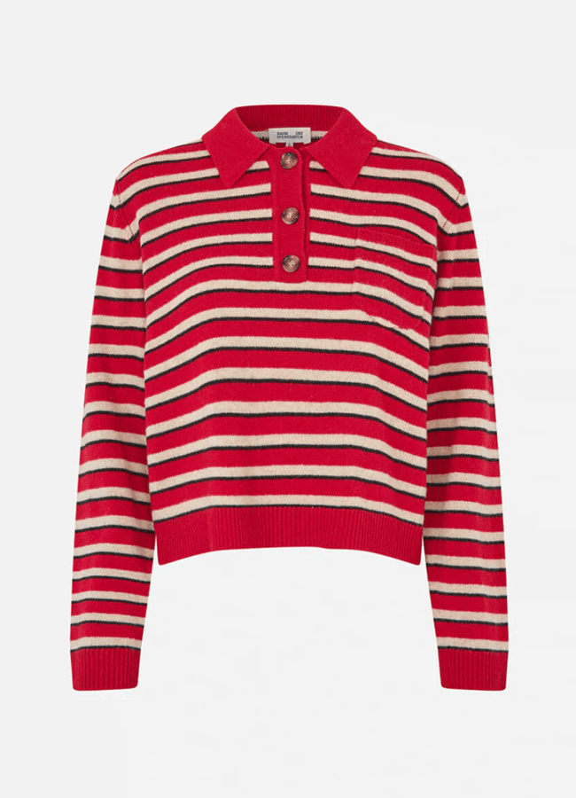 red striped sweater