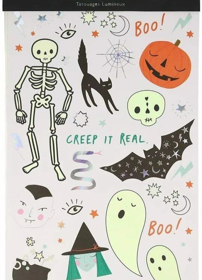 Halloween Glow In The Dark Tattoo Pack – By Meri-Meri