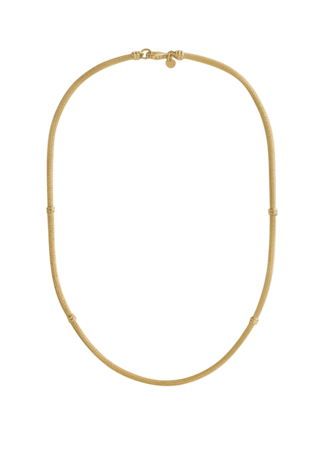 Heirloom mesh chain necklace
