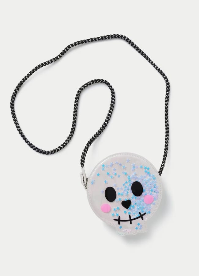 ms Diamante Halloween Skull Cross Body Bag