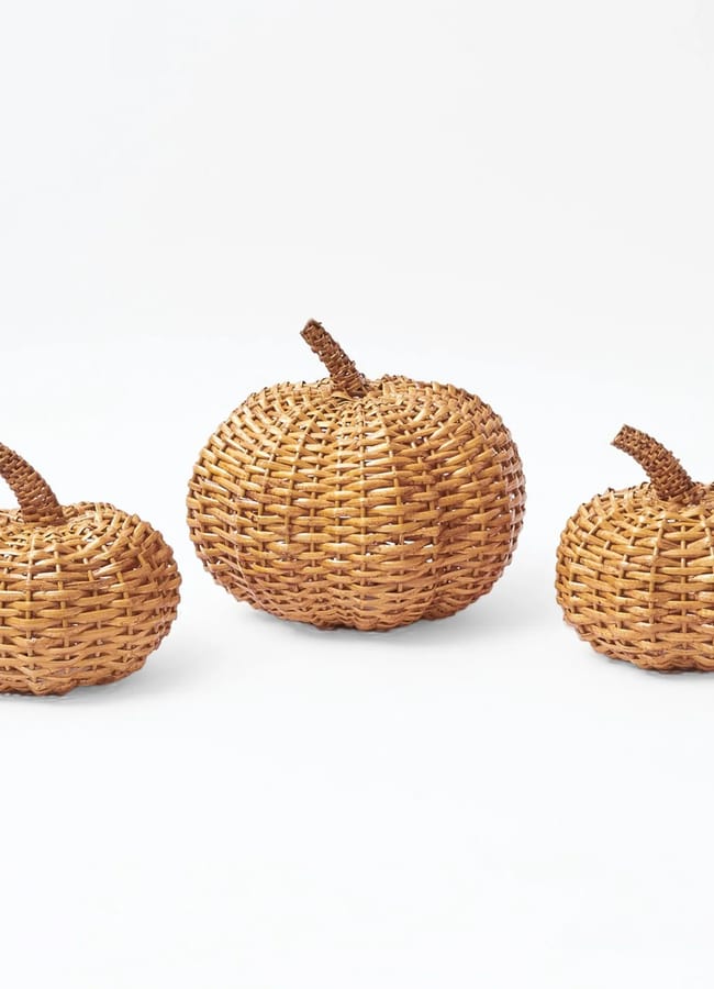 rattan pumpkins