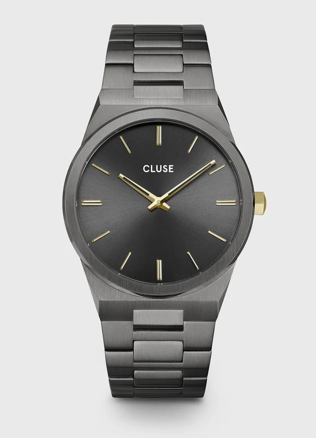 Vigoureux Watch Steel, Dark Grey