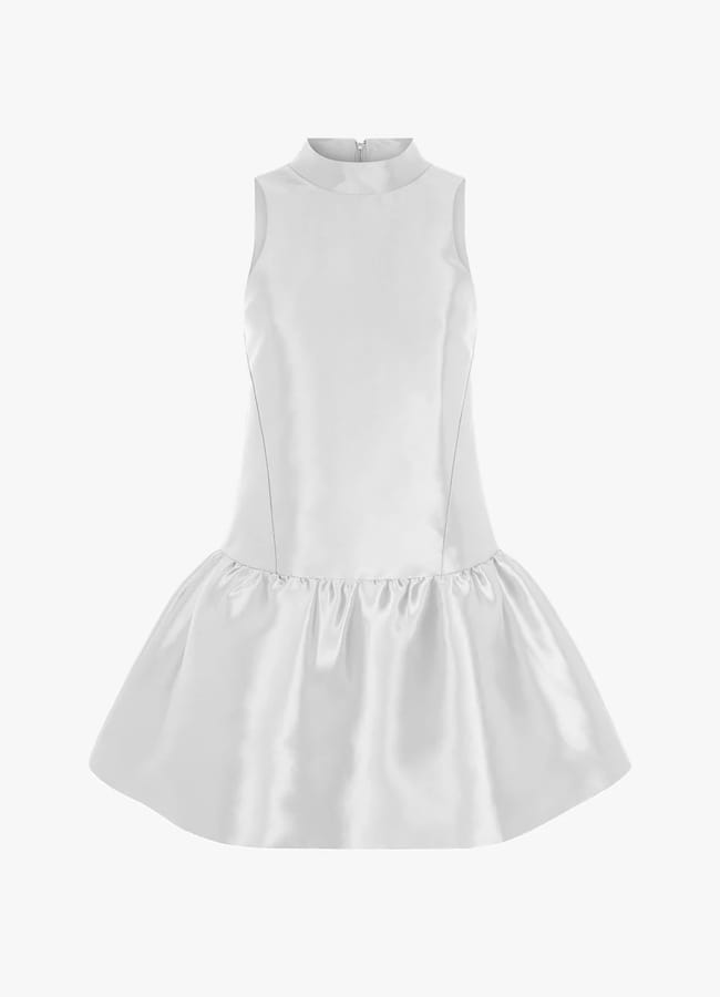 silver Blaze Satin Party Dress