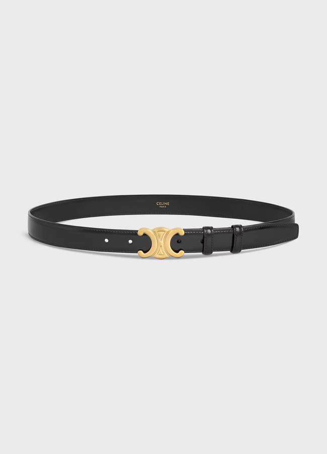 celeine Medium 25MM Triomphe Belt IN Taurillon Leather