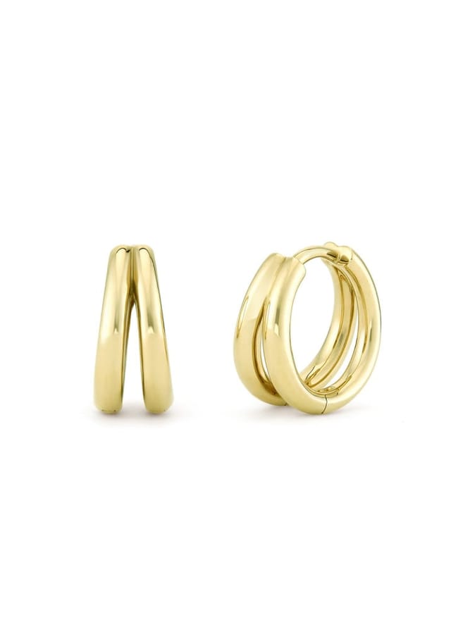 Signature Duo Mini Huggie Hoops