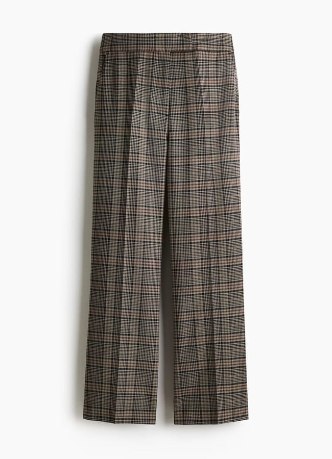 check tailored trousers