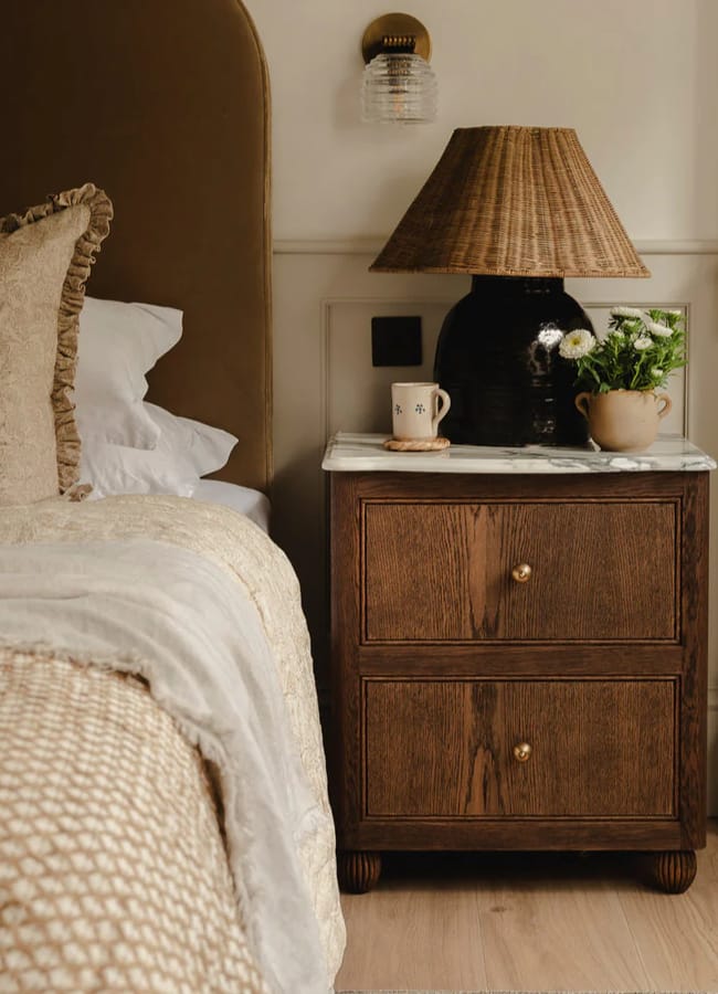 House Nine bedside table in bedroom
