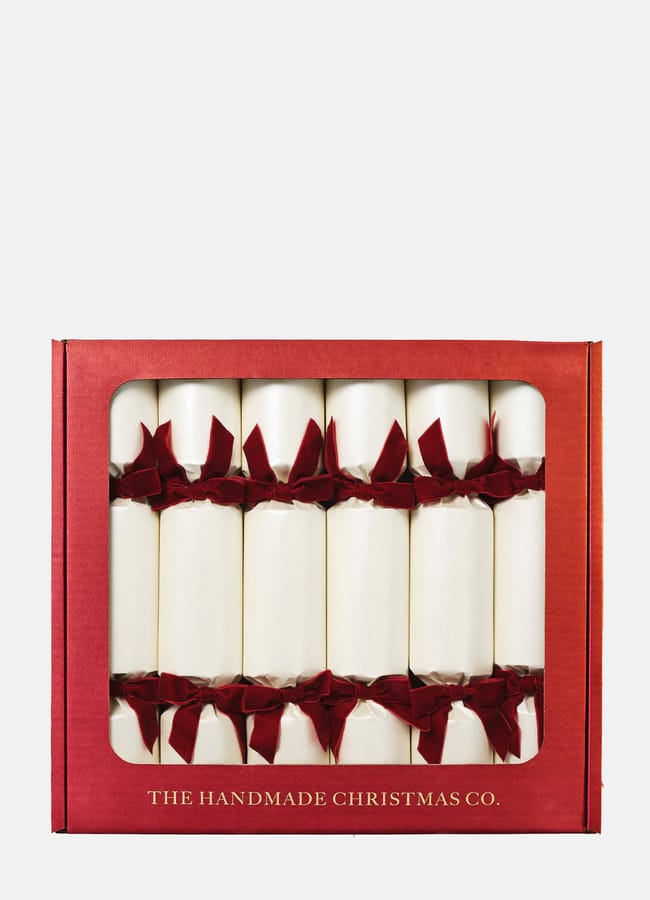 Ivory White Christmas Crackers The Handmade Christmas Co.