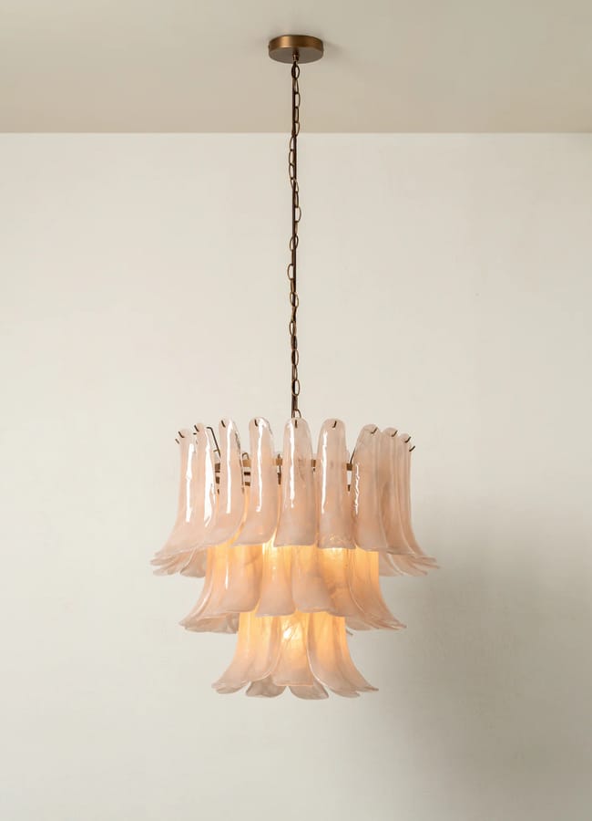 lights&lamps Lonso taupe chandelier