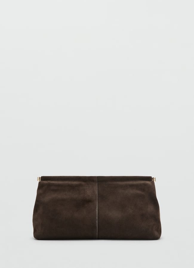 Suede handbag