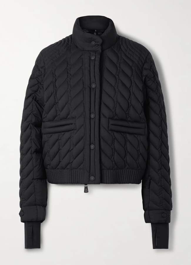 black ski jacket