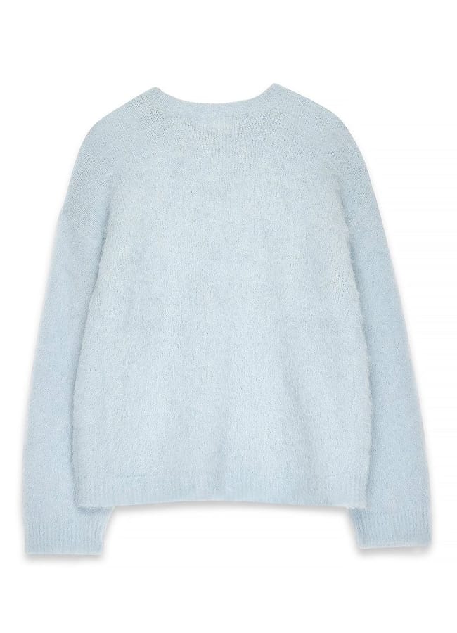 blue sweater