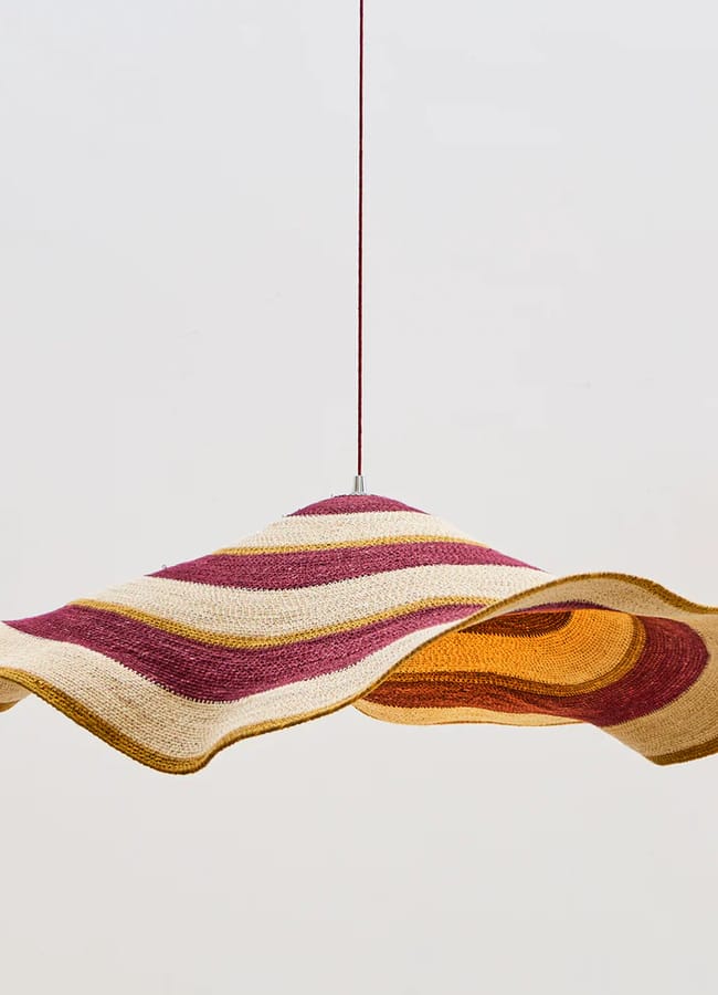 Pooky floppy basket pendant shade in spices