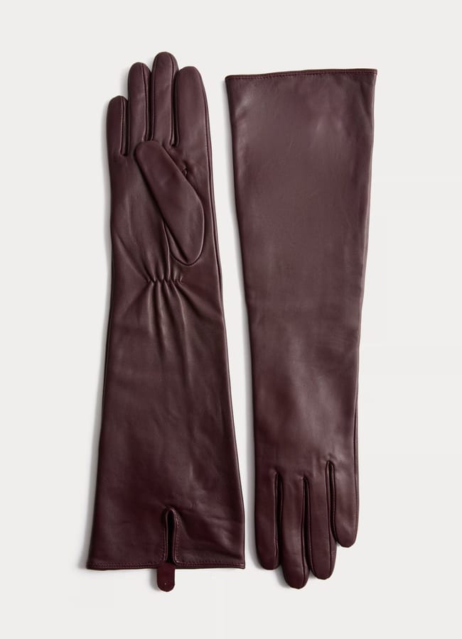 Leather Mid Length Gloves