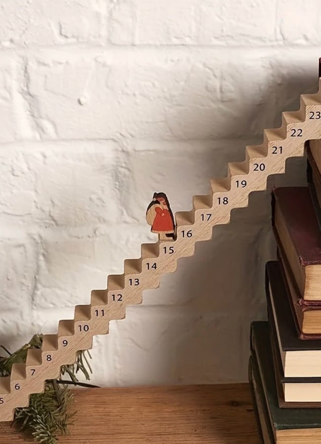 wooden advent calendar