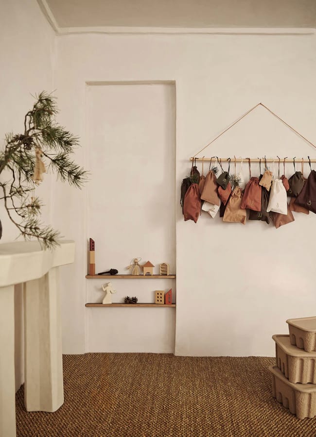 Linen advent calendar
