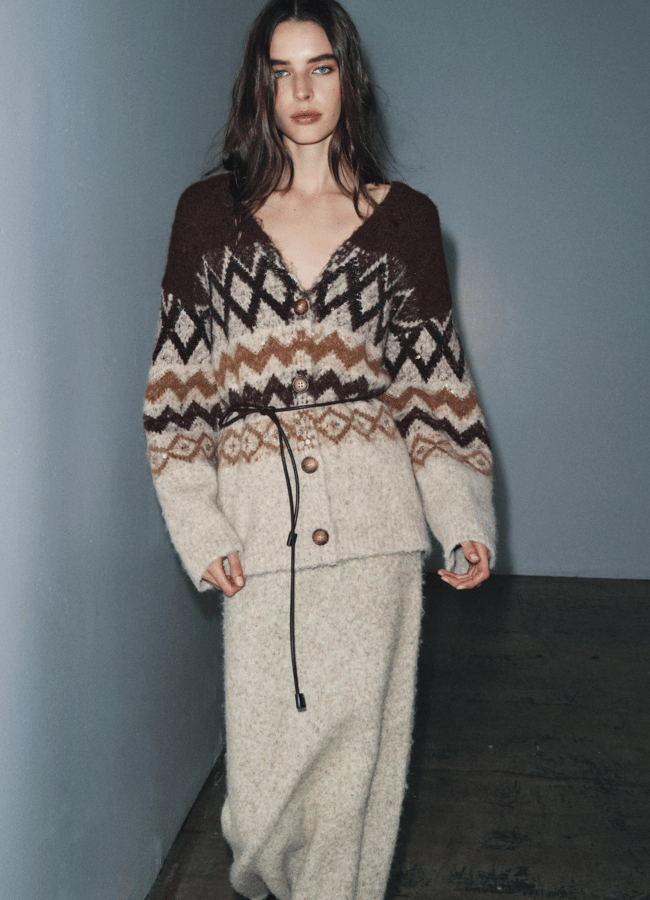Zara belted sweater