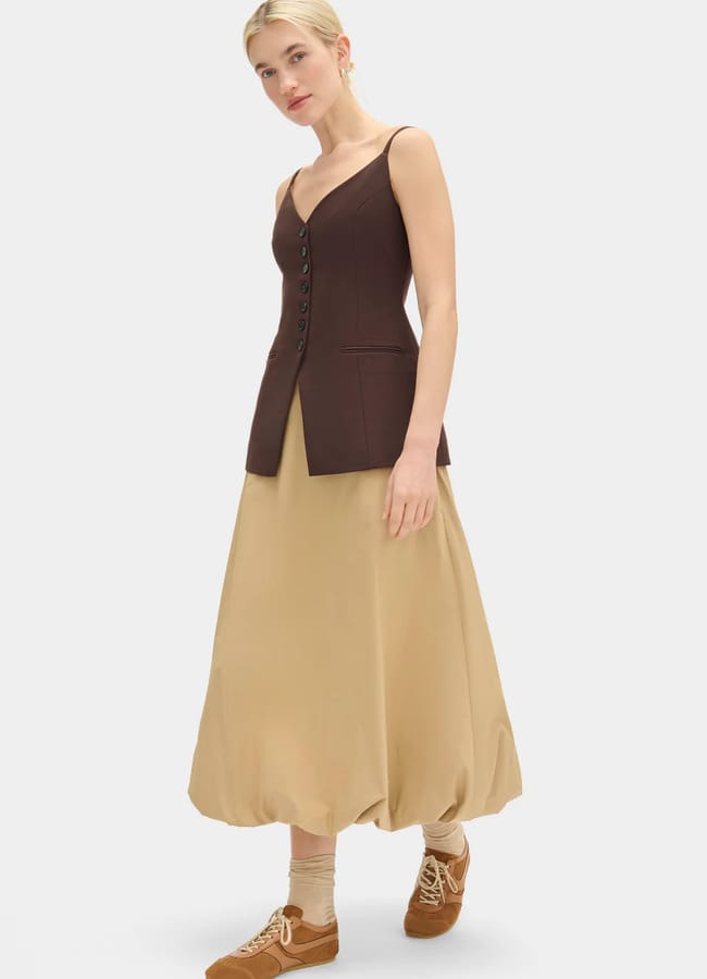 aligne Nola Bubble Hem Skirt £125