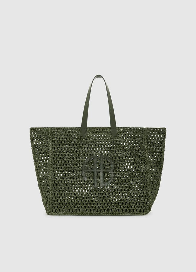 Anine Large Rio Tote olive Available colors Olive Marine Blue Natural Black Recycled Leather