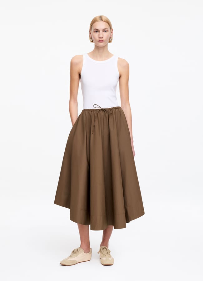 arket Wide Cotton Skirt £85
