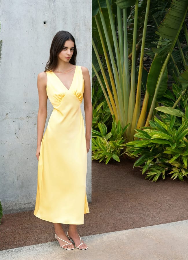 french connection Bernice Satin Twill Slip Dress