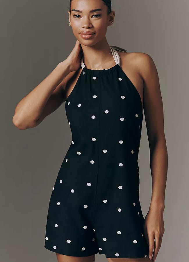 Maude Nica Sleeveless Halter Playsuit
