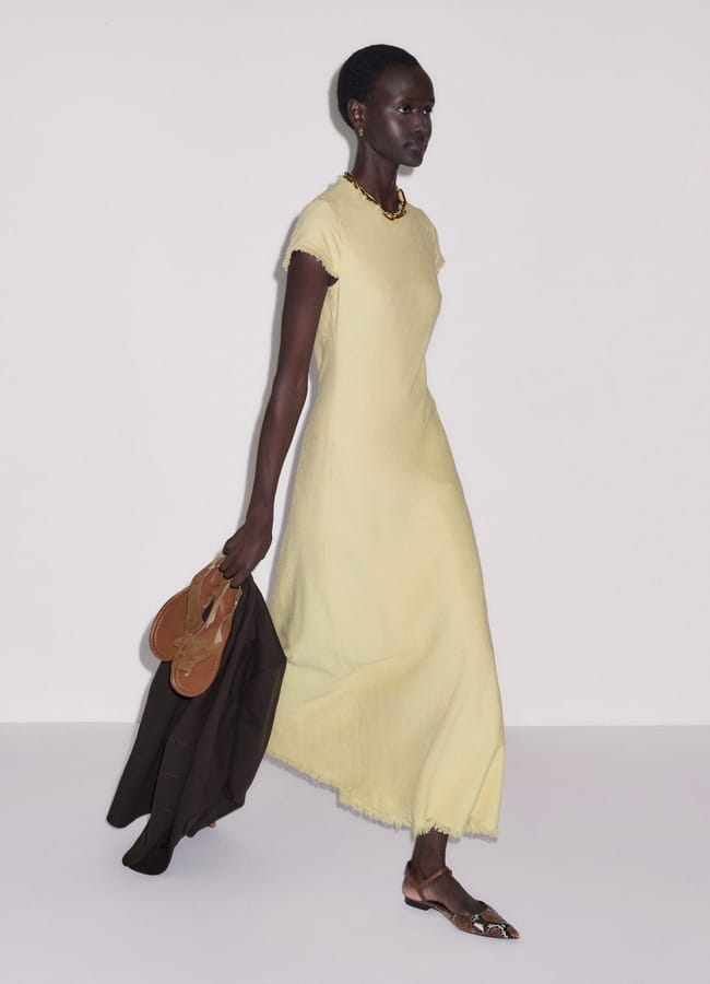 me + em Bias Cut Maxi Dress Textured Fabric £325.