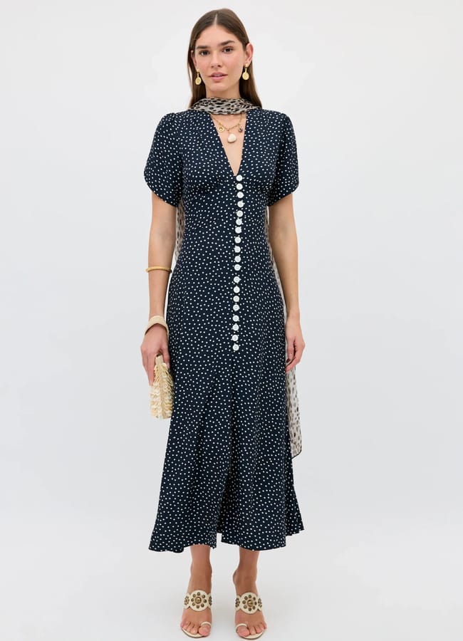 Novara Crepe Midi Dress