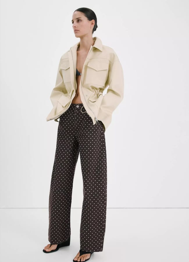 Polka dot balloon jeans