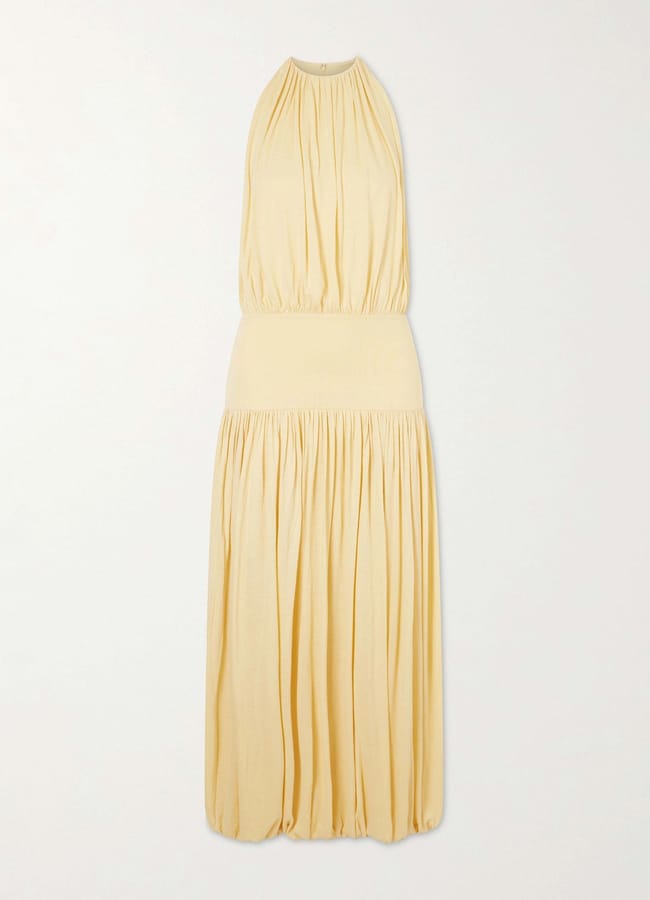 TOTEME Gathered jersey midi dress £380