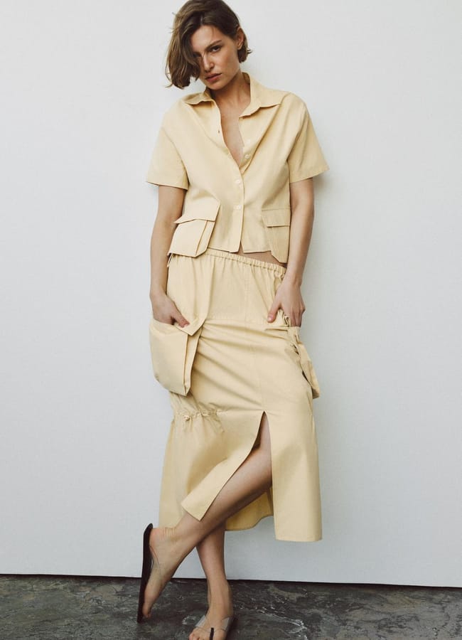 ZW COLLECTION CARGO MIDI SKIRT 49.99 GBP